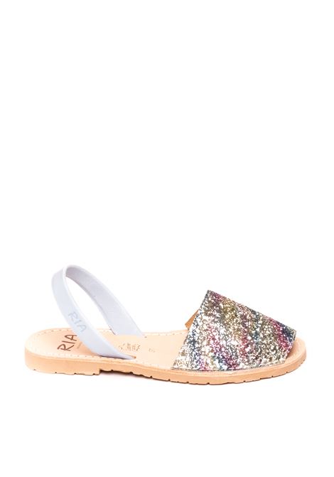 Sandalo flat glitter pesca RIA MENORCA | 21224GLITTER-ARCOIRIS